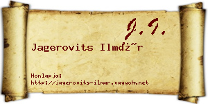 Jagerovits Ilmár névjegykártya